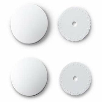 Prym &Uuml;berziehbare Kn&ouml;pfe weiss