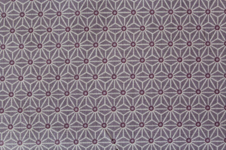 Gewachster Stoff Blume lila