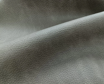 Lederimitat genarbt braun