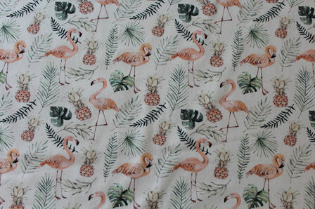 Baumwolljersey Flamingo