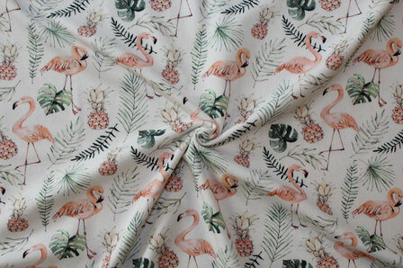 Baumwolljersey Flamingo