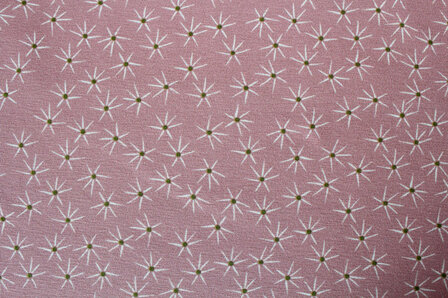 Baumwolljersey Blumen rosa