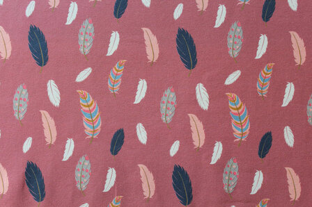 Baumwolljersey Feder