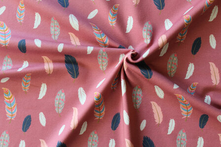 Baumwolljersey Feder