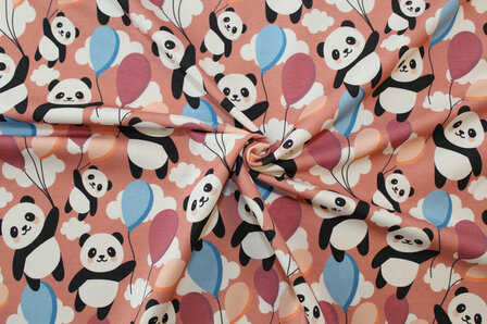Baumwolljersey Pandas