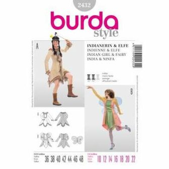 Burda Schnittmuster, Indianerin und Elfe