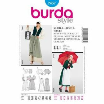 Burda Schnittmuster, Kleid, Jacke und Weste