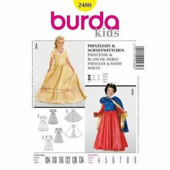 Burda Schnittmuster, Kinder Prinzessin und Schneewittchen