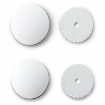 Prym &Uuml;berziehbare Kn&ouml;pfe weiss