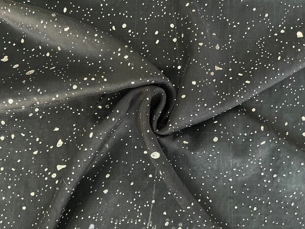 Chiffon Stoff schwarz