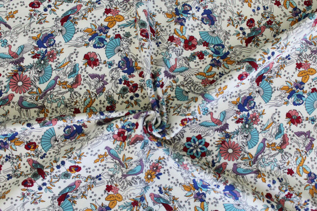 Baumwolljersey Japanese scenery