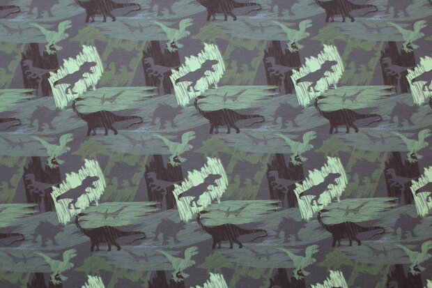 Baumwolljersey Dinosaurier