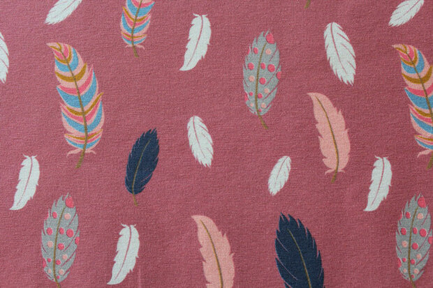 Baumwolljersey Feder