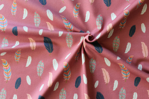 Baumwolljersey Feder