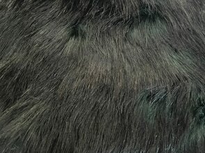 Langhaar Fellimitat schwarz-grün