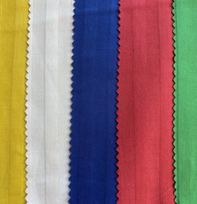 Baumwolle uni gestreift