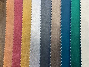 Lederimitat metallic