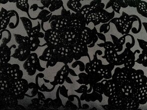 Polyester Stretch mit Spitzenmuster