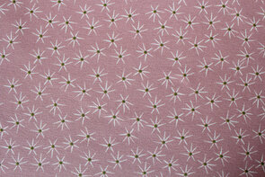 Baumwolljersey Blumen rosa