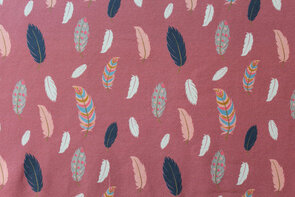 Baumwolljersey Feder