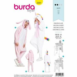 Burda Schnittmuster, Overall Einhorn und Hase