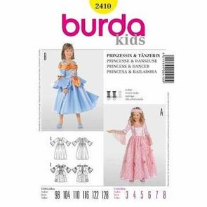 Burda Schnittmuster, Kinder Prinzessin und Tänzerin