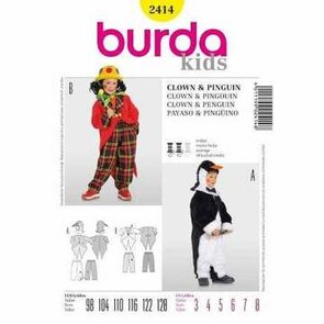Burda Schnittmuster, Kinder Clown und Pinguin