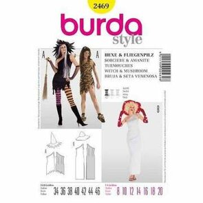 Burda Schnittmuster, Hexe und Fliegenpilz